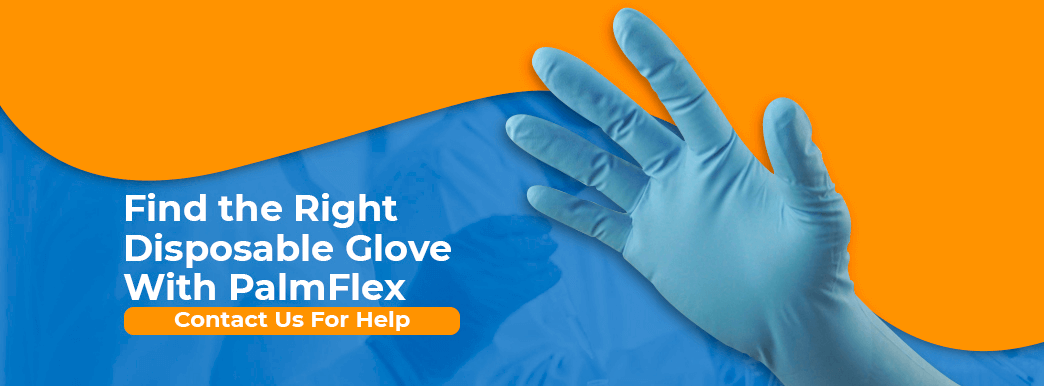 PalmFlex Disposable Gloves | Nitrile, Latex, Vinyl