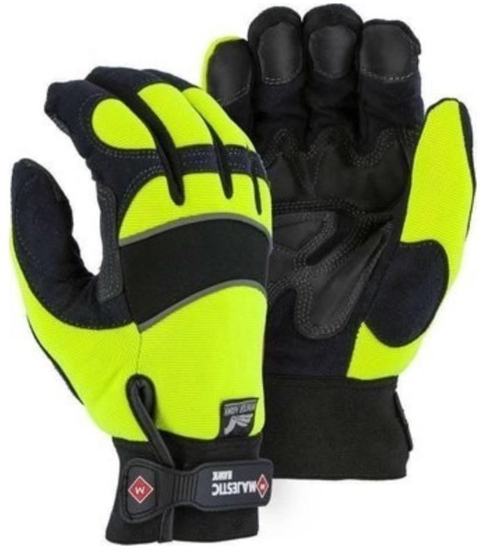 Majestic 2145 Hi Vis Armor Skin Waterproof Gloves