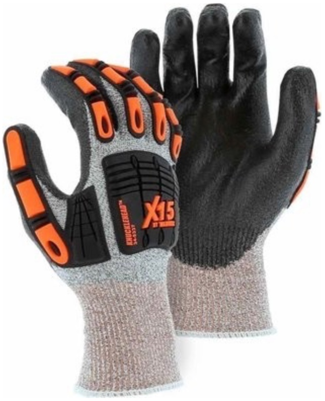 Majestic 34-5337 Knucklehead Impact Protection Dyneema Gloves