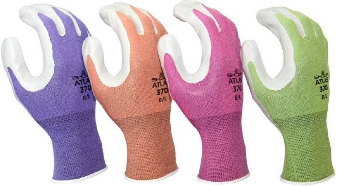 Atlas 370 Garden Gloves in Assorted Colors