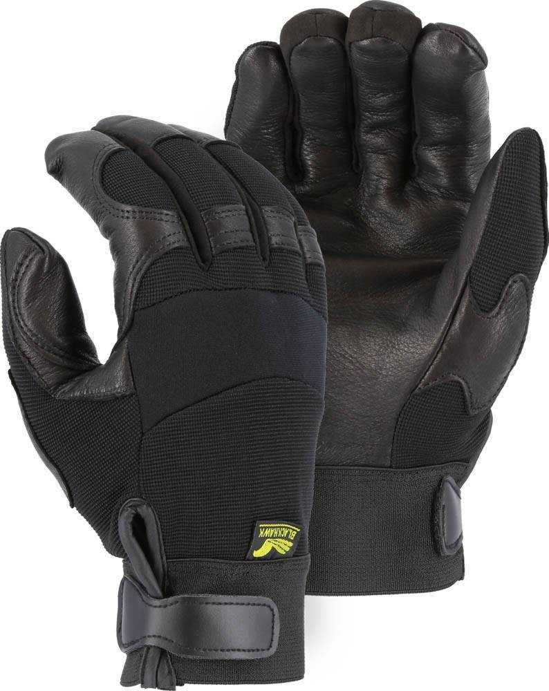 MILITARY-Wind proof-Cold proof HEATLOK Insulated Deerskin Leather Gloves-2XL 