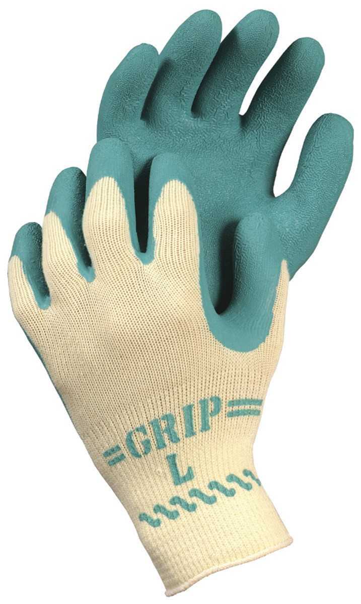 10 Pairs Showa 310 Grip Gloves Latex Palm Coating Green Gardening Work All Sizes 