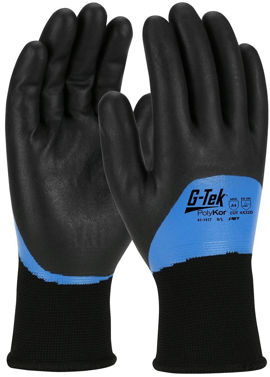 West Chester 715SNFTP/L Black Foam Nitrile Palm Dip Glove on Gr.. Free Shipping 