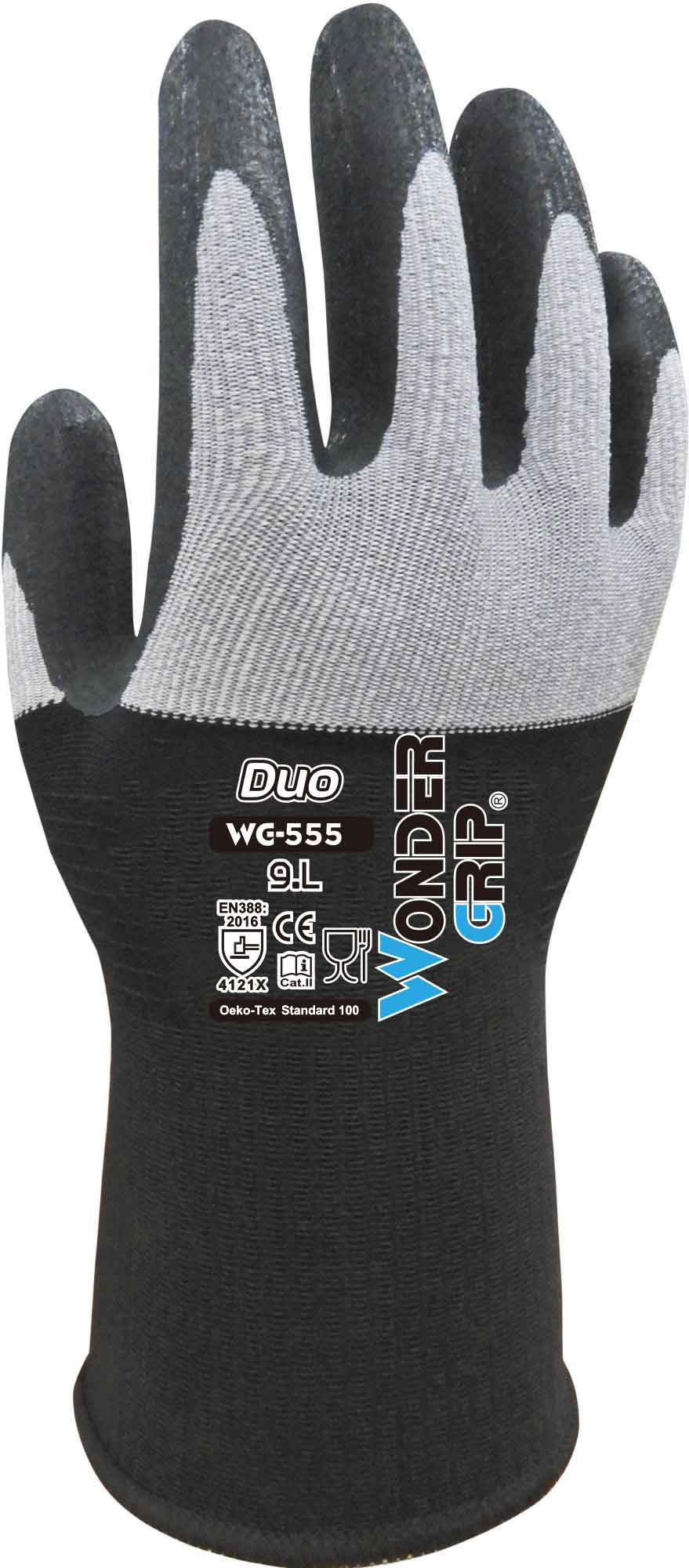 Wonder Grip WG-555 Duo Multi-Purpose Protective Gloves N°2, Size M/08