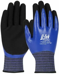 PIP 16-939 G-Tek PolyKor X7 Double-Dipped Nitrile Touchscreen Gloves - Cut Level A4