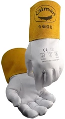 Caiman 1600 Goat Grain 4" Cuff TIG Welding Gloves