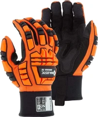 Majestic 21242 Knucklehead X10 Armor Skin Mechanics Glove with Impact Protection