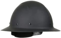 PIP Wolfjaw Full Brim Smooth Dome Hard Hat 8-Point Riveted Suspension and Wheel-Ratchet Adjustmen...
