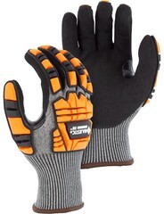 Majestic 35-5575 X-10 Korplex 13 Gauge Impact TPR Gloves -  Cut Level A5