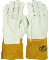 PIP 6010 Ironcat Premium Top Grain Cowhide Leather Mig Welder's Gloves - Kevlar Stitching, Leathe...