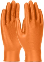 PIP Grippaz Premium Extended Use 6 Mil Nitrile Powder Free Gloves with Textured Fish Scale Grip