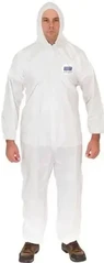 Enviroguard Tyvek-Like Liquid Resistant Coveralls with Hood & Elastic Cuffs