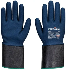 Portwest A304 Grip C13 Nitrile Foam Extended Cuff Gloves - ANSI Cut Level A3