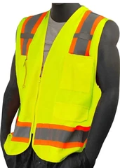 Majestic Hi-Vis Heavy Duty Surveyor's Vest ANSI 2