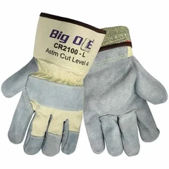 Global Glove CR2100 Big Ole Leather Palm Gloves - Cut Level A4