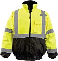 Occunomix Quilted Lined Black Bottom Bomber Jacket