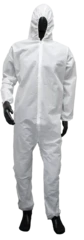 Seattle Glove SMS Coveralls with attached hood, elastic wrists and ankles