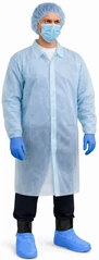 Keystone Hook and Loop Polypropylene Lab Coats