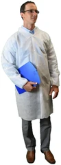 Keystone Hook and Loop Polypropylene Lab Coats