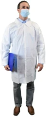 Keystone Keyguard Microporous Lab Coats with Open Wrists - No pockets