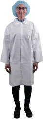 Keystone Keyguard Microporous Lab Coats with Open Wrists and 3 Pockets