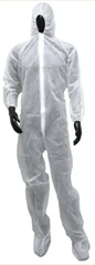 Seattle Glove 50 Gram Polypropylene Coveralls with Hood, Elastic Wrists, Boots