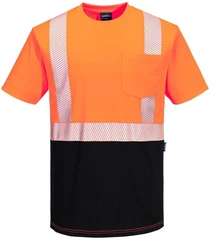 Portwest Hi Vis Segmented Tape Contrast T-Shirts - ANSI Type R, Class 2