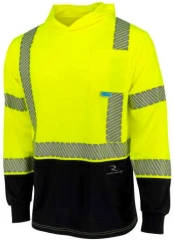 Radians UPF 40 + Long Sleeve T-Shirt with Hood -Moisture Wicking, Birdseye Mesh Cooling Fabric - ...