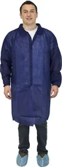 Gryphon 40 Gram Polypropylene Lab Coats - Elastic Wrists, No Pockets