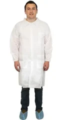 Gryphon 38 Gram Polypropylene Lab Coats - with Pockets, Elastic Wrists