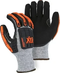 Majestic X15 35-5575 Knucklehead Gloves - Cut Level A5