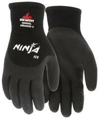 MCR Safety Ninja Knuckle Coated HPT Ice Insulated Gloves - Cut Level A3