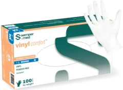 Sempermed Vinyl Comfort Premium 5 Mil Vinyl Exam Powder Free Gloves