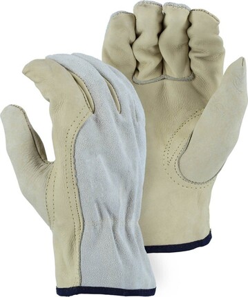Majestic 1532B Combination Cowhide Drivers Gloves