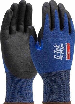 PIP 16-361 G-Tek Paradox PolyKor Blended Foam Nitrile Coated Grip Touchscreen Gloves - Cut Level ...