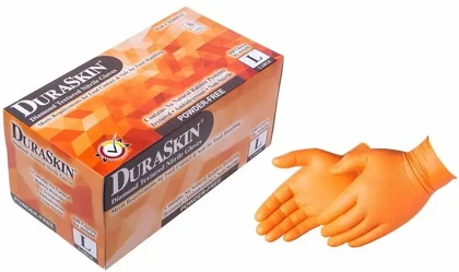 Duraskin Diamond Grip  Heavy Duty 8 Mil Nitrile Powder Free Gloves