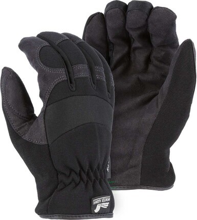 Majestic 2136BKH Winter Lined Armor Skin Gloves with Heatlok