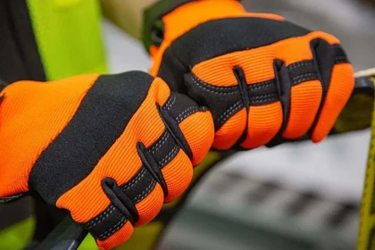 Majestic 2137HY/HO Hi Vis Armor Skin Mechanics Gloves