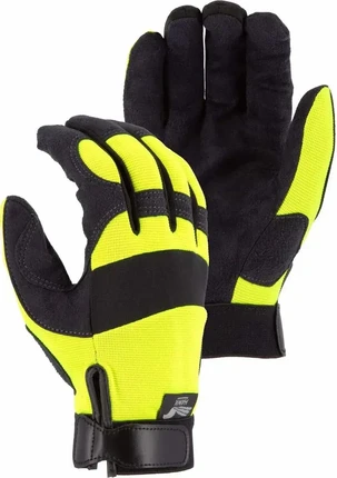 Majestic 2137HY/HO Hi Vis Armor Skin Mechanics Gloves
