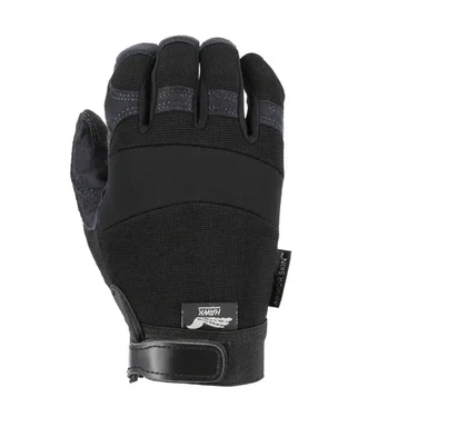 Majestic 2139BK Black Armor Skin Reinforced Gloves