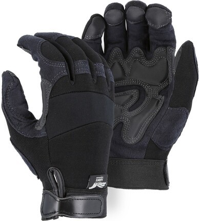 Majestic 2139BK Armor Skin Gloves with Reinforced Palm & Fingers