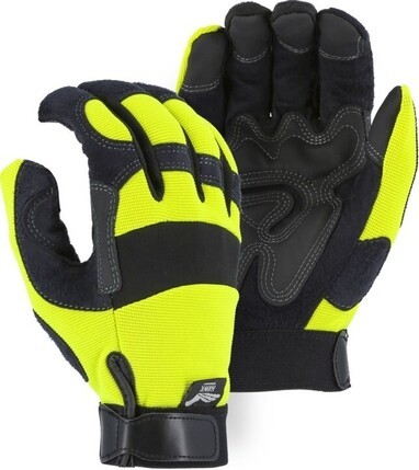 Majestic 2139 Hi Vis Armor Skin Reinforced Gloves