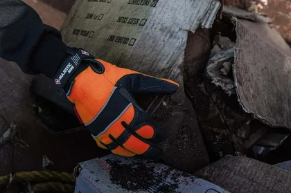 Majestic 2145HYH Winter Lined Waterproof Gloves with Hi Vis Knit Back