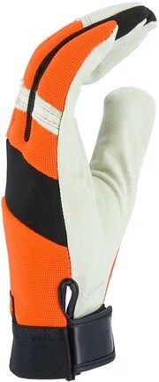 Majestic 2152HV Bald Eagle Hi Vis Mechanics Gloves with Pigskin Palm