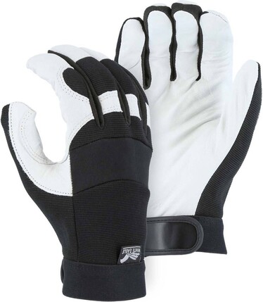 Majestic 2153 White Eagle Goatskin Mechanics Gloves