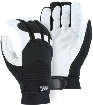 Majestic 2153T Thinsulate Winter Lined White Eagle Gloves with Grain Goatskin Palm