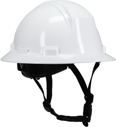 PIP Kilimanjaro ANSI Type II Full Brim Non-Vented Safety Helmets with 4-Point Chinstrap