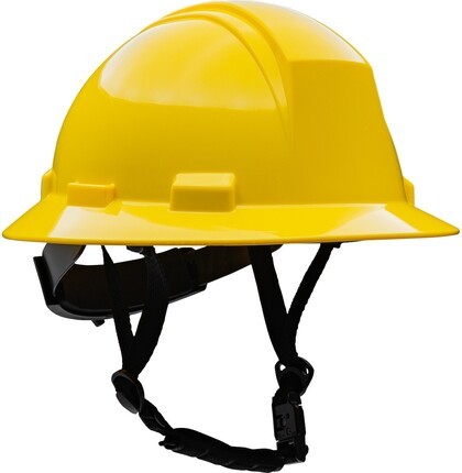 PIP Kilimanjaro ANSI Type II Full Brim Non-Vented Safety Helmets with 4-Point Chinstrap