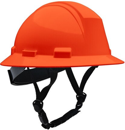 PIP Kilimanjaro ANSI Type II Full Brim Non-Vented Safety Helmets with 4-Point Chinstrap