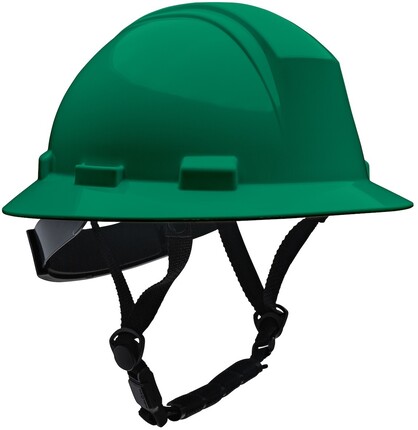 PIP Kilimanjaro ANSI Type II Full Brim Non-Vented Safety Helmets with 4-Point Chinstrap